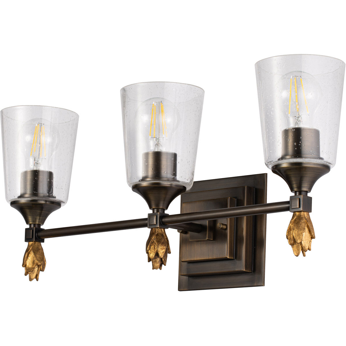 Vetiver 3 Light 23 inch DB Bath Light Wall Light in Dark Bronze